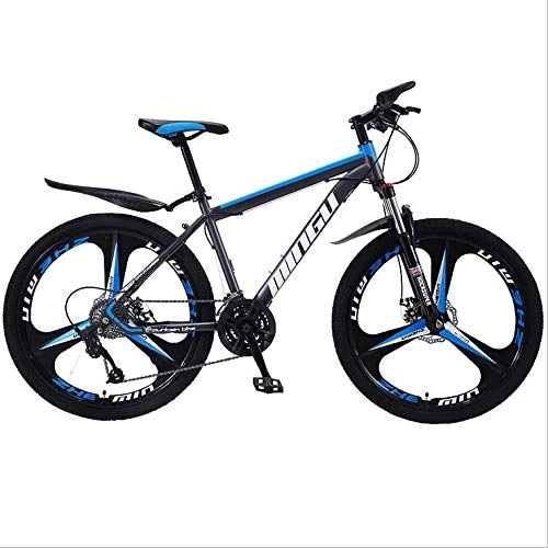 Mountain Bike : QLHQWE Bicicletta per Mountain Bike, Bici acrobatica, La Combinazione di Colori del Disco Freno in Un Pezzo Senza Forcella Anteriore Ammortizzatore 140-170 cm Folla pu Utilizzare Nero Blu Nero Bianco