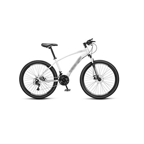 Mountain Bike : QYTEC Zxc - Bicicletta da uomo, mountain bike, da uomo, da corsa, per adulti, a velocità variabile per lavoro, uomo, equitazione, scuola media, colore: bianco