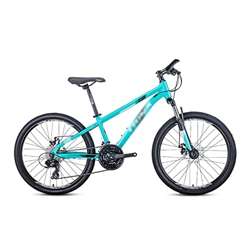 Mountain Bike : QYTEC Zxc - Bicicletta da uomo, mountain bike, velocità variabile, livello del freno anteriore, serratura a forcella a lunga distanza (colore: blu)