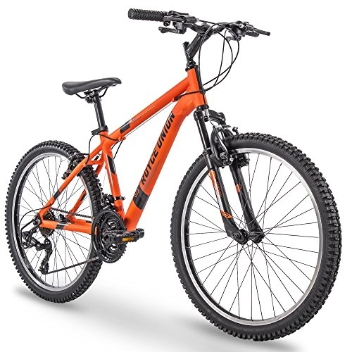 Mountain Bike : ROYCE UNION RTT 74408 - Mountain bike da uomo, 21 velocità, telaio in alluminio da 15 pollici, grilletto, mandarino opaco