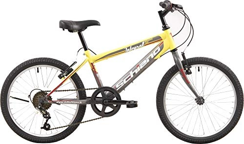 Mountain Bike : SCHIANO Integral 20 Pollice 31 cm Ragazzi 6SP Freni a Cerchio Antracite / Giallo