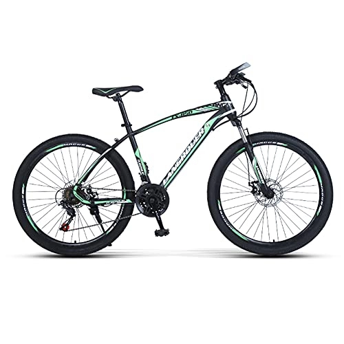 Mountain Bike : SHANJ Mountain Bike da 24 Pollici per Giovani / Adulti, Bicicletta da Montagna Leggere per Uomini e Donne, Freni a Disco e Forcelle Ammortizzate, 21-30 velocità