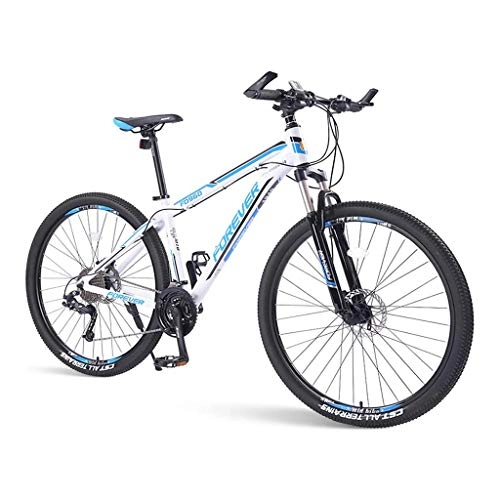 Mountain Bike : SOHOH Mountain Bike per Adulti, Mountain Bike Hardtail da 33 velocità con Telaio in Alluminio con Doppio Freno A Disco E Sospensione Anteriore per Uomo Donna, Blu, 26in