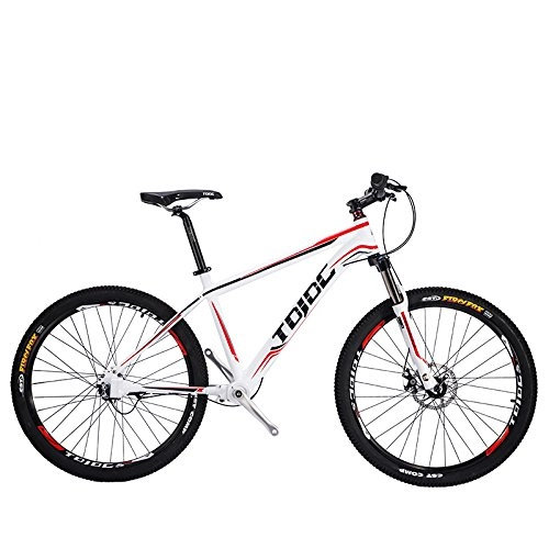 Mountain Bike : TDJDC Explorer300 di alta qualità No-chain 3 Gear Mountain Bike, bici sportiva, guida su albero bicicletta, telaio in lega di alluminio MTB, 26 × 17.5" (Bianca)