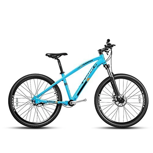 Mountain Bike : TDJDC JDC-280, Mountain Bike per albero e vendita calda per uomini e donne, 15.6 / 17 pollici, 3 velocità, freni V / disco, bicicletta MTB senza catena (Blu, 26 × 17")