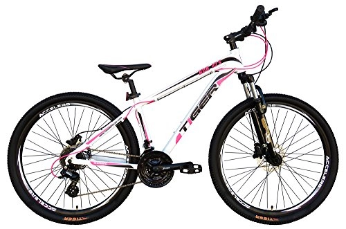 Mountain Bike : Tiger Ace HDR – mountain bike da donna a disco idraulici 24 velocità, 17'' / 17, 7 cm