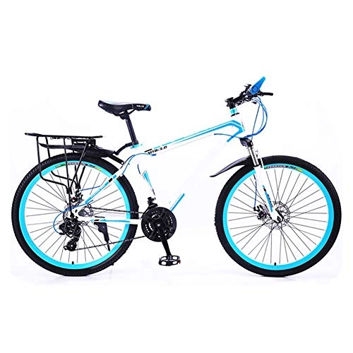 Mountain Bike : TOOLS Mountain Bike Bici da Strada Bici MTB Mountain Bike for Adulti Strada degli Uomini di Bicicletta 24 velocità Ruote for Le Donne Adolescenti (Color : White, Size : 24in)