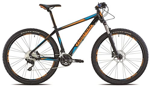 Mountain Bike : TORPADO Bici MTB Neptune 27, 5'' Alu 2x10v Disco Taglia 38 Nero Arancione v17 (MTB Ammortizzate) / Bicycle MTB Neptune 27, 5'' Alu 2x10s Disc Size 38 Black Orange v17 (MTB Front Suspension)