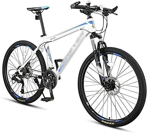 Mountain Bike : UYHF Mountain Bike con Ruote da 26 Pollici 24 velocità MTB a Doppia Sospensione con Forcella Anteriore Ammortizzante per Sentieri, Sentieri E Montagne White-27 inch