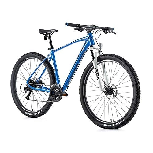 Mountain Bike : Velo Muscolare MTB 29 Leader Fox esent 2021 Blu 7v Telaio 18 Pollici (taglia adulto da 170 a 178 cm)