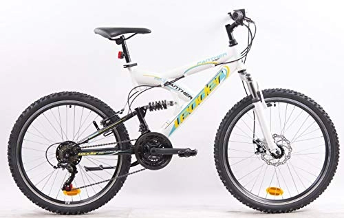 Mountain Bike : VTT - MTB 24", completamente ammortizzata, 18 velocità con cambio Shimano TZ500, freno anteriore a disco