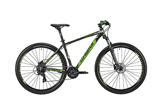 Mountain Bike : WHISTLE Bici Patwin 1834 29" 8-velocità Taglia 53 Verde / Nero 2018 (MTB Ammortizzate) / Bike Patwin 1834 29" 8-Speed Size 53 Black / Green 2018 (MTB Front Suspension)