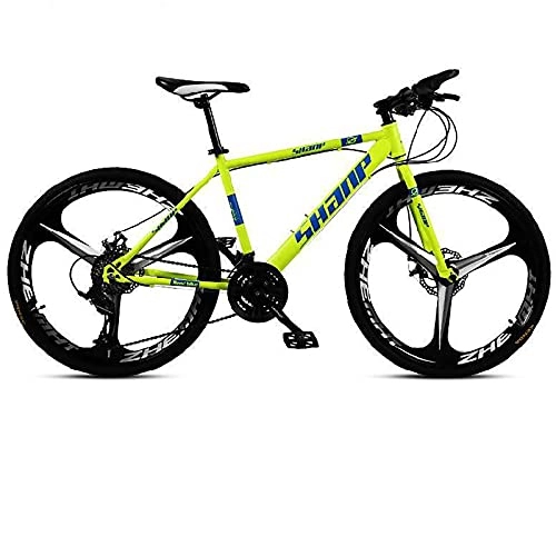 Mountain Bike : WXXMZY Biciclette, Mountain Bike per Adulti, Bici da Strada con Telaio in Lega di Alluminio A 21 / 24 velocità, Bici da Strada Multicolore da Uomo E da Donna (Color : Brass, Size : 21 Speed)