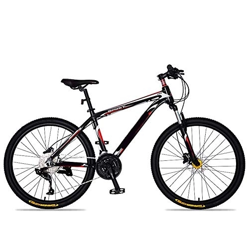 Mountain Bike : WYBD.Y Bicicletta per Adulti off-Road A 27, Lega di Alluminio Alta qualità Mountain Bike da 26 Pollici Rosso