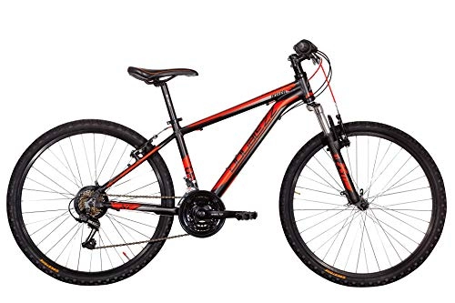 Mountain Bike : Zanoni Bicicletta 26" Uomo Doublezz Boxer Alluminio Bici Mountain Bike Ammortizzata con Cambio Shimano (Rosso)