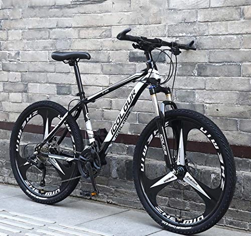 Mountain Bike : ZTYD 26" 24 velocità Mountain Bike per Adulti, Alluminio Leggero Sospensione Totale Frame, Forcella della Sospensione, Freno a Disco, D2, 24Speed