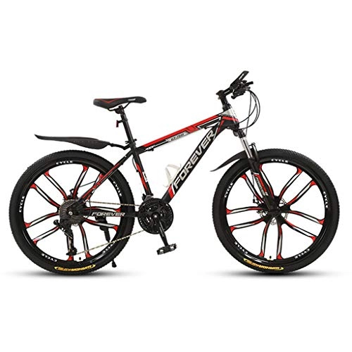 Mountain Bike : ZXN Forti Biciclette Ad Assorbimento degli Urti per Giovani Uomini E Donne, Mountain Bike Fuoristrada A velocità Variabile, 24-26 Pollici, velocità 21-24-27