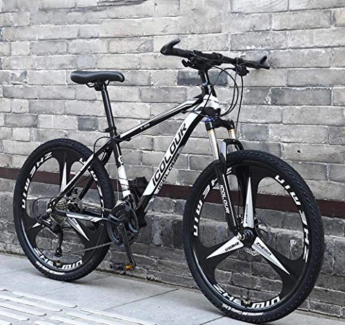Mountain Bike : ZYLE 26" Mountain Bike for Adulti, Alluminio Leggero Sospensione Totale Frame, Forcella della Sospensione, Freno a Disco (Color : D2, Size : 30Speed)