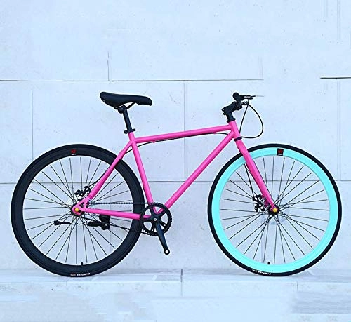Bicicletas de carretera : Adulto de Peso Ligero de 26 Pulgadas City Bicicleta de Carretera, Estudiante de Menores de Bicicletas Informal, Bicicletas Mujeres de los Hombres de una Sola Velocidad del Viajero adecuados, K