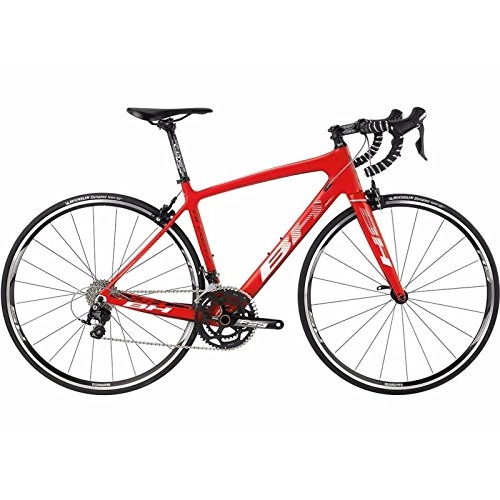 Bicicletas de carretera : Bicicleta BH cuarzo 105 rojo blanco, tamaño L