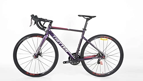 Bicicletas de carretera : Bicicleta de carreras con freno de disco pasador pasante kit Shimano R7000-22speed horquilla de carbono (50 cm (175 cm-185 cm)