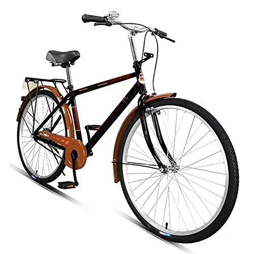 Bicicletas de carretera : Bicicleta de montaña Bicicleta Retro Commuter Car High Carbon Steel Urban Recreational Vehicle Men and Women 26 Inchconvenient
