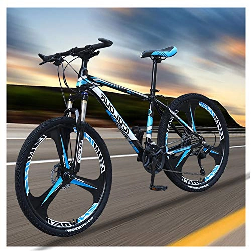 Bicicletas de carretera : Bicicleta de Montaña Mujer con Freno de Disco, Bicicletas de Carretera de Carbono Acero con Suspensión Frenos, Bicicleta para Adultos Unisex, Azul, 27 Speed
