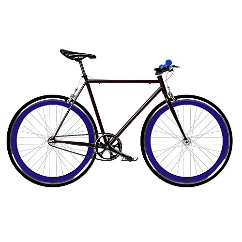 Bicicletas de carretera : Bicicleta FIX 2 azul. Monomarcha fixie / single speed. Talla 53...