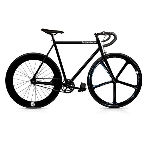 Bicicletas de carretera : Bicicleta FIX 5 black. Monomarcha fixie / single speed. Talla 53