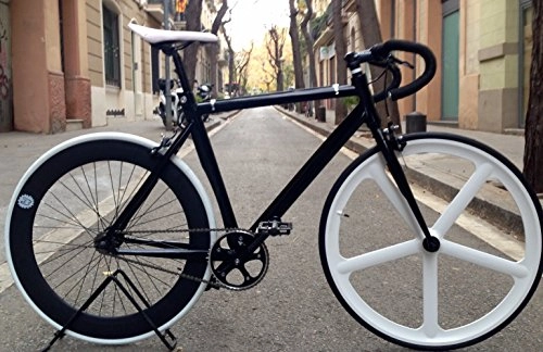 Bicicletas de carretera : Bicicleta fixie-navi 5 Pista White.Monomarcha fixie / single speed.