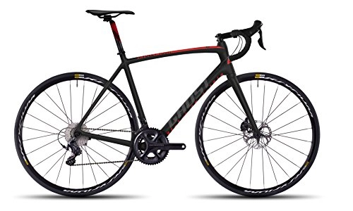 Bicicletas de carretera : Bicicleta Nivolet LC Tour Disc 3 de Ghost, color negro y rojo, Modelo 2016RH L de 55cm