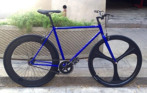 Bicicletas de carretera : Bicicleta single speed fix-3 classic Blue Talla 54cm