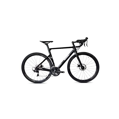 Bicicletas de carretera : Bicycles for Adults Professional Racing Bike 22 Speed Adult Bike Carbon Fiber Frame Road Bike (Color : Black, Size : Medium)
