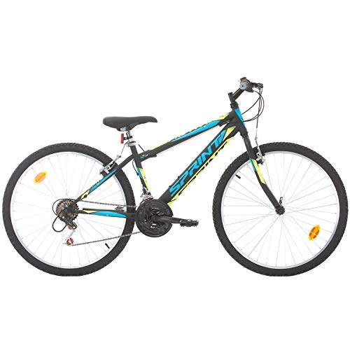 Bicicletas de carretera : Bikesport Active Bicicleta de montaña Tamaño de Rueda 26" Tamaño de Cuadro: 46 cm, 18 velocidades (Negro Azul Verde, L)