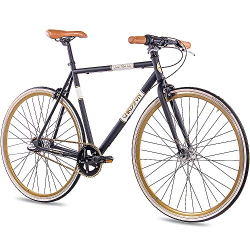 Bicicletas de carretera : CHRISSON - Bicicleta de carreras de 28 pulgadas, retro, vintage, Road N3, con cambio de buje Shimano Nexus de 3 marchas, Urban Old School, para hombre y mujer, tamaño 52 cm, tamaño de rueda 28.00