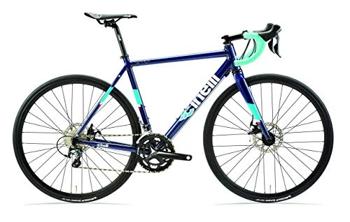 Bicicletas de carretera : Cinelli Semper Disc Bicycle Bicicleta de Carretera Completa, Unisex, Blue Destinity, S