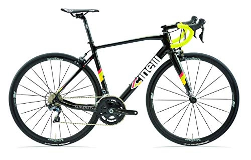 Bicicletas de carretera : Cinelli Superstar Bicicleta de Carretera, Unisex Adulto, Diamante Negro, XL