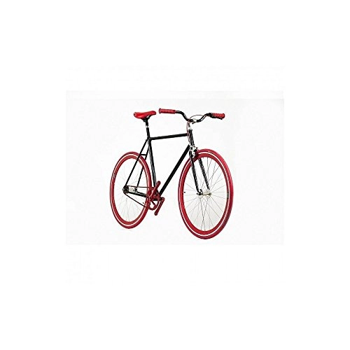 Bicicletas de carretera : Desconocido Bicicleta negra detalles rojos