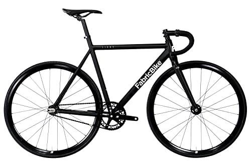 Bicicletas de carretera : FabricBike Bicicleta Fixie, Adultos Unisex, Light Pro Matte Black, M-54cm