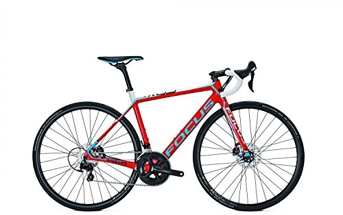 Bicicletas de carretera : Focus CAYO DISC Donna 105 22 G 28 pulgadas, altura del cuadro: 54 cm; colores: rojo, blanco y azul
