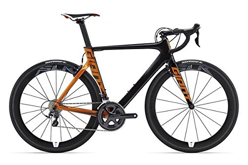 Bicicletas de carretera : Giant Propel Advanced Pro 1 28 pulgadas bicicleta negro / naranja (2016), color , tamaño 50