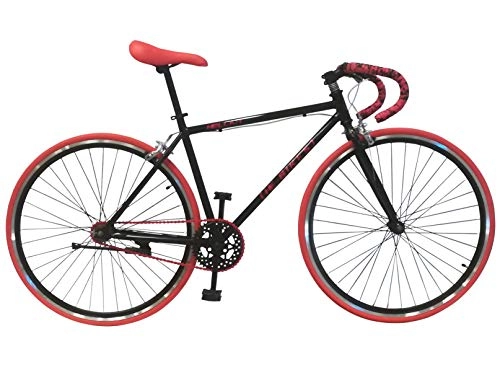 Bicicletas de carretera : Helliot Bikes Fixie Soho H03 Bicicleta Urbana, Juventud Unisex, Negro, Estandar