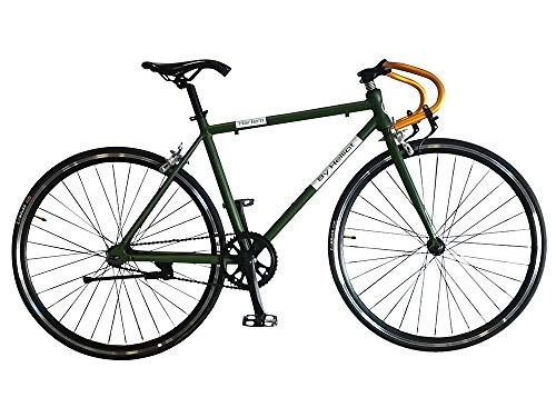 Bicicletas de carretera : Helliot Bikes Harlem 2 Bicicleta Fixie, Adultos Unisex, Verde, Talla única