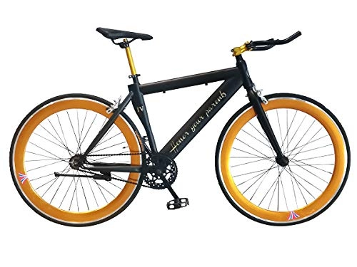 Bicicletas de carretera : Helliot Bikes Light Seed IV Bicicleta, Adultos Unisex, Oro, Mediano