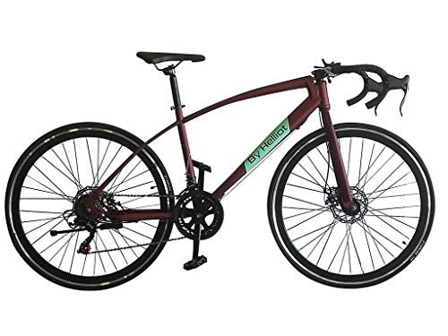 Bicicletas de carretera : Helliot Bikes Ruzafa 02 Bicicleta de Carretera Urbana, Adultos Unisex, Verde, Talla única