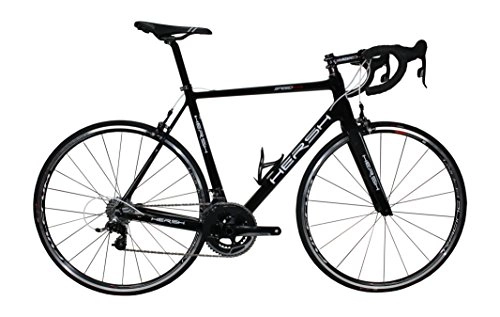Bicicletas de carretera : Hersh Carreras Speed Race Black, Color Negro - Carbon Schwarz, tamaño Extra-Large, tamaño de Cuadro 52.7 Centimeters