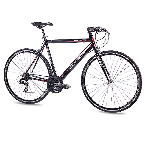 Bicicletas de carretera : KCP - Bicicleta de carretera, marathon, fitness, tamao 28'' (71, 1 cm), color negro, 21 velocidades