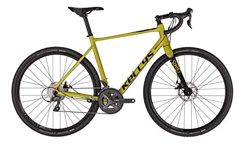 Bicicletas de carretera : Kellys Soot 30 2021 - Bicicleta de carreras (54 cm, amarillo)