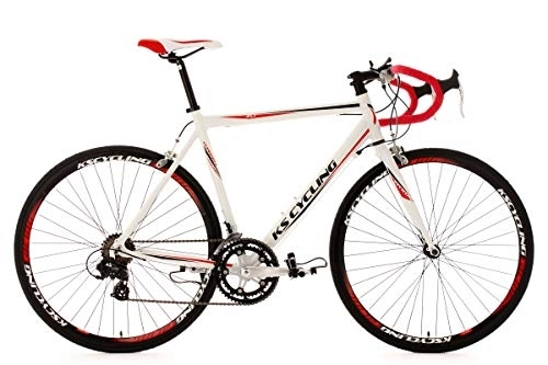 Bicicletas de carretera : KS Cycling Bicicleta de Carretera en Aluminio 28'' Euphoria en Blanco, tamaño 53 cm