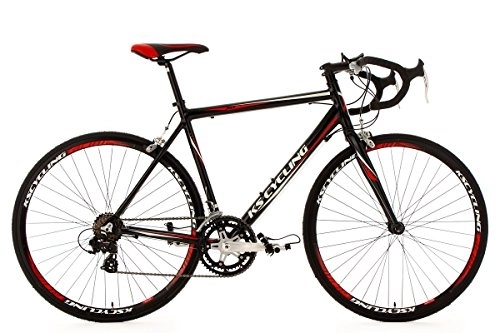 Bicicletas de carretera : KS Cycling Bicicleta de Carretera en Aluminio 28'' Euphoria en Negro, tamaño 58 cm